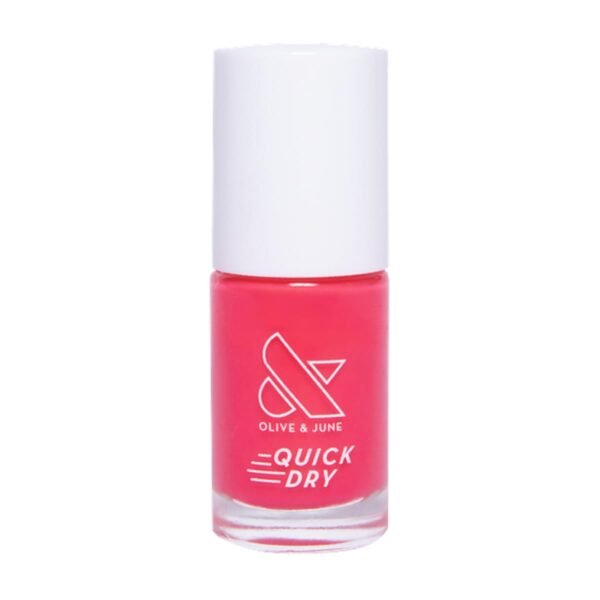 Olive & June Esmalte de uñas de secado rápido, color a prueba de manchas, sin 15, vegano, sin crueldad, dura hasta 5 días, manicura de calidad de salón, pedicura en casa Pomodoro