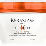 KERASTASE Nutritive Masquintense Hair Mask | Nutre profundamente y acondiciona con proteínas de origen vegetal, niacinamida para secado medio, 6.8 onzas líquidas